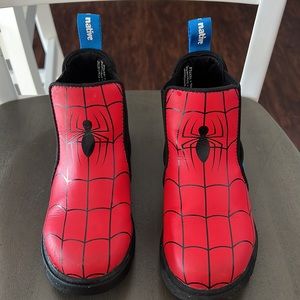 Boys Native Spider Man Rain Boots, Sz 13